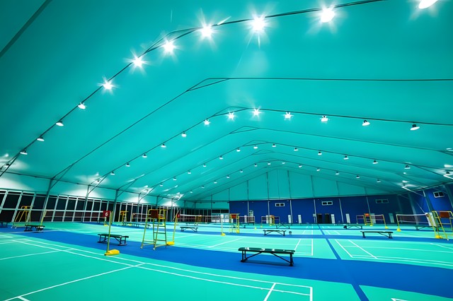 Copertura per campi sportivi indoor
